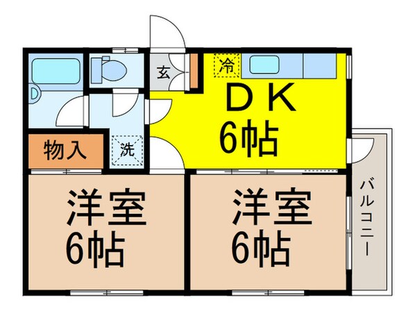 ブランチソウノの物件間取画像